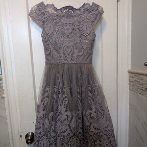 Chi Chi London Purple Lace Dress, size 2